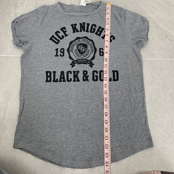 Womens Gray UCF University Of Central Florida Black Knights T Shirt Size S - Picture 3 of 4